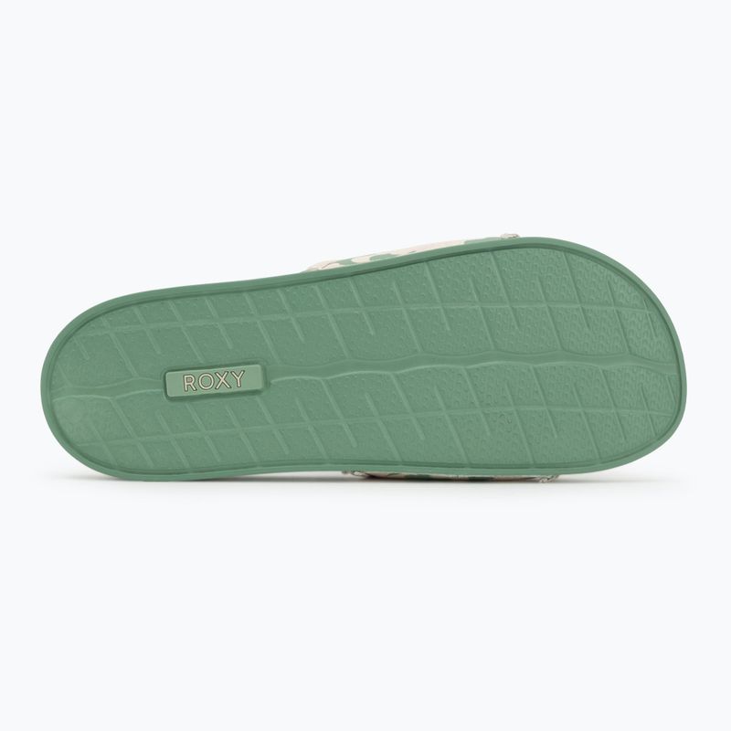 Klapki damskie ROXY Slippy IV sage 4