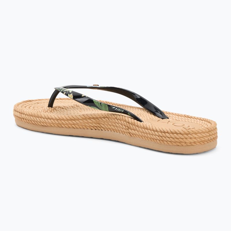Japonki damskie ROXY South Beach III black print 3