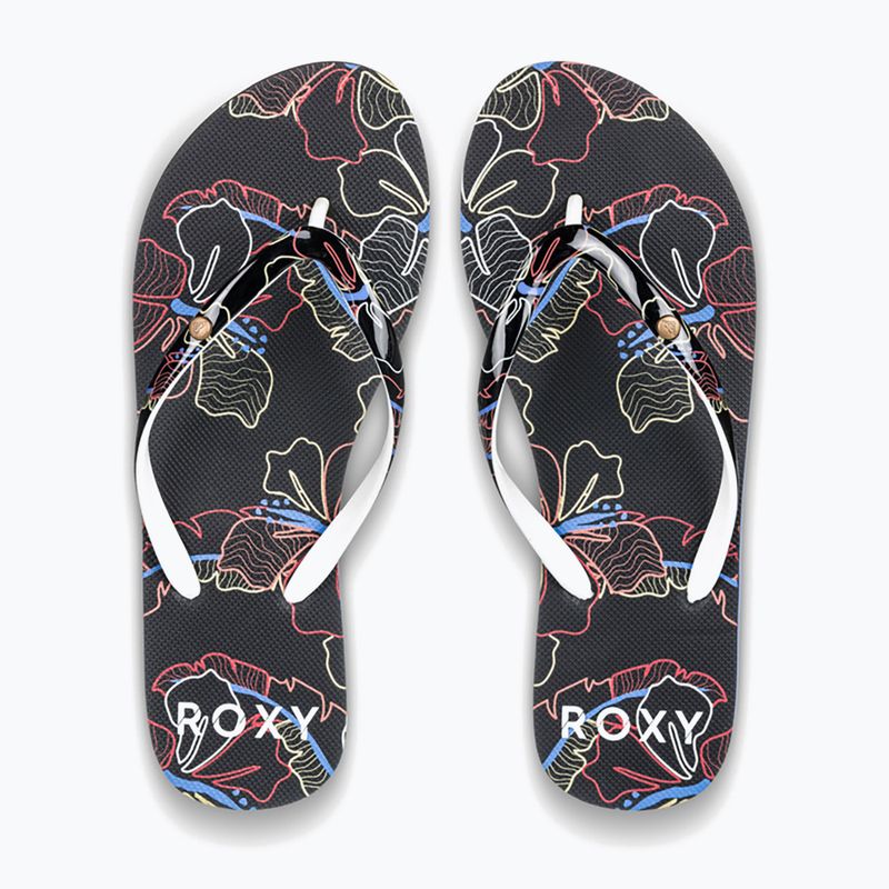 Japonki damskie ROXY Portofino III dc black multi camo 2