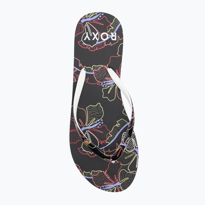Japonki damskie ROXY Portofino III dc black multi camo 5