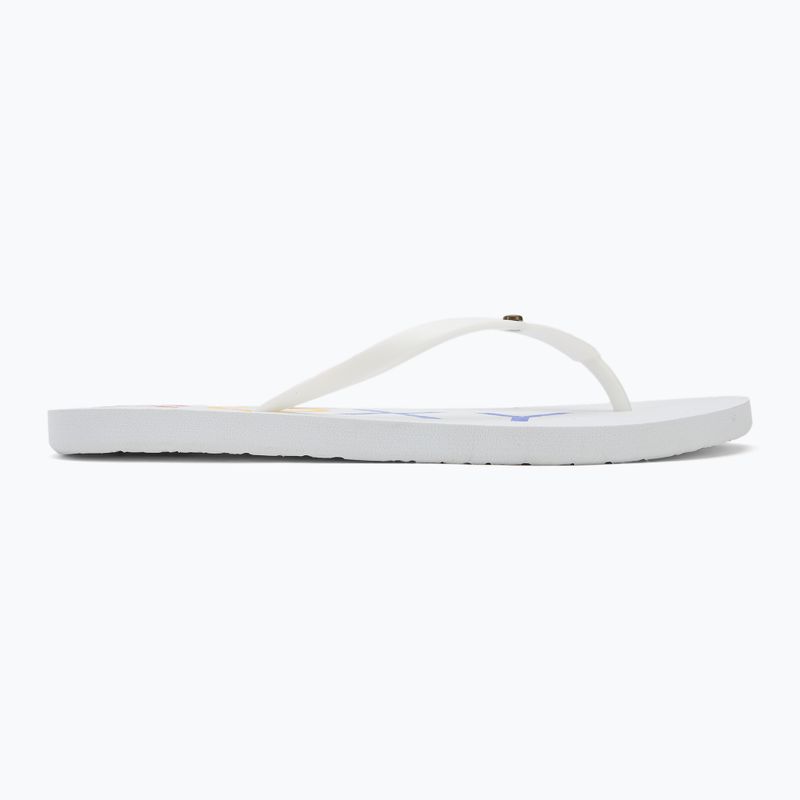 Japonki damskie ROXY Sandy III white/rainbow monogram 2