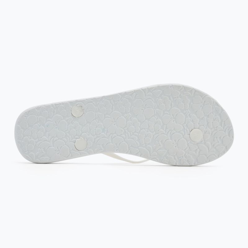 Japonki damskie ROXY Sandy III white/rainbow monogram 4