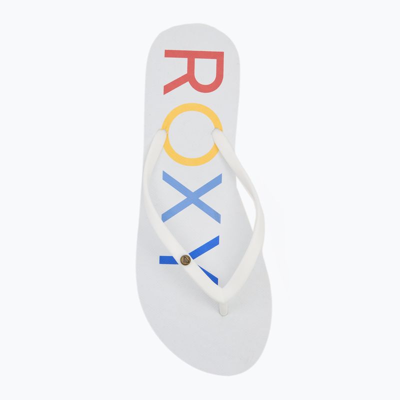 Japonki damskie ROXY Sandy III white/rainbow monogram 5