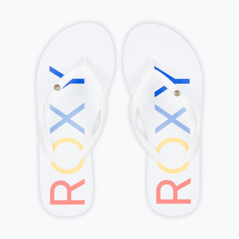 Japonki damskie ROXY Sandy III white/rainbow monogram 11