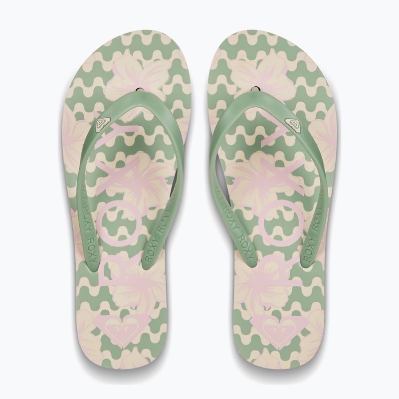 Japonki damskie ROXY Tahiti VII green/pink 2