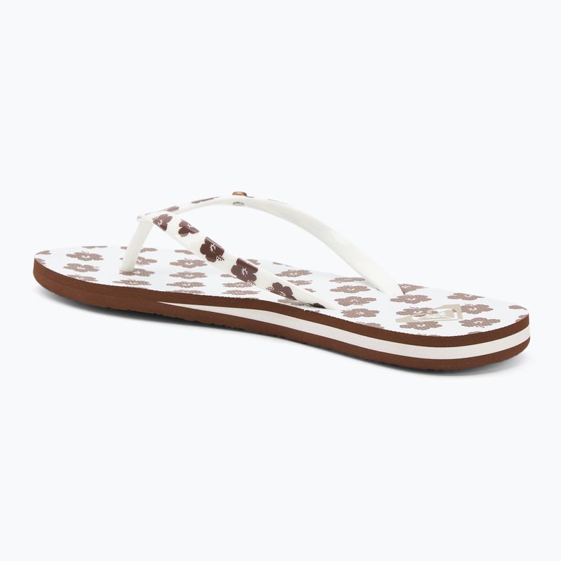 Japonki damskie ROXY Portofino III dc light brown/white 3