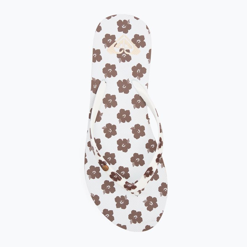 Japonki damskie ROXY Portofino III dc light brown/white 5