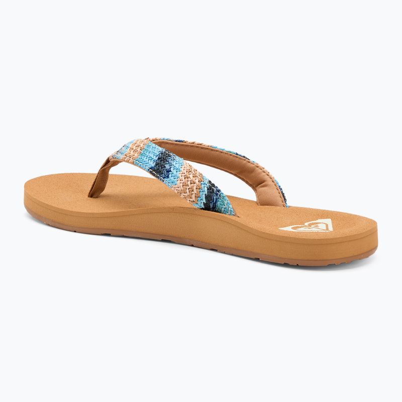 Japonki damskie ROXY Porto Raffia II blue depths 3
