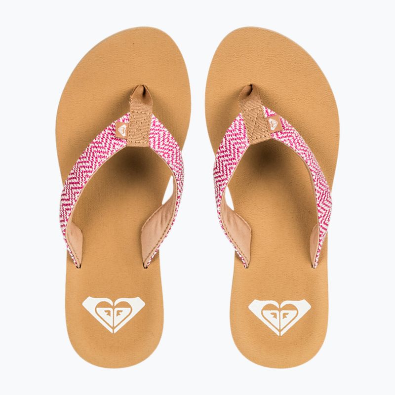 Japonki damskie ROXY Porto Raffia II raspberry 2