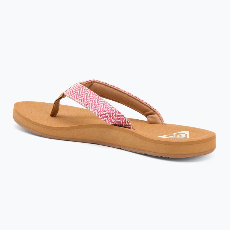 Japonki damskie ROXY Porto Raffia II raspberry 3