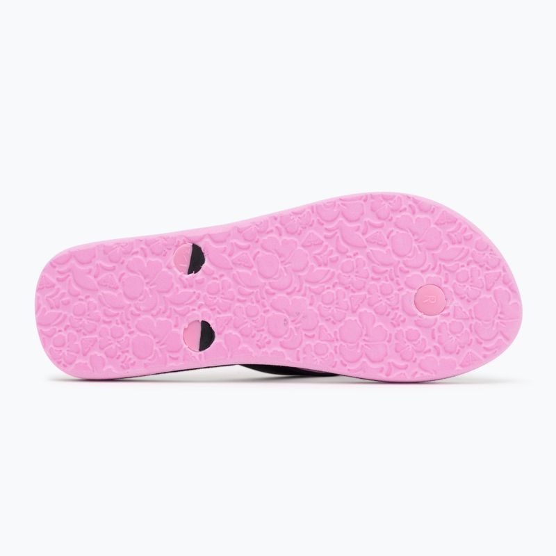 Japonki dziecięce ROXY Tahiti VII black/pink stencil 4