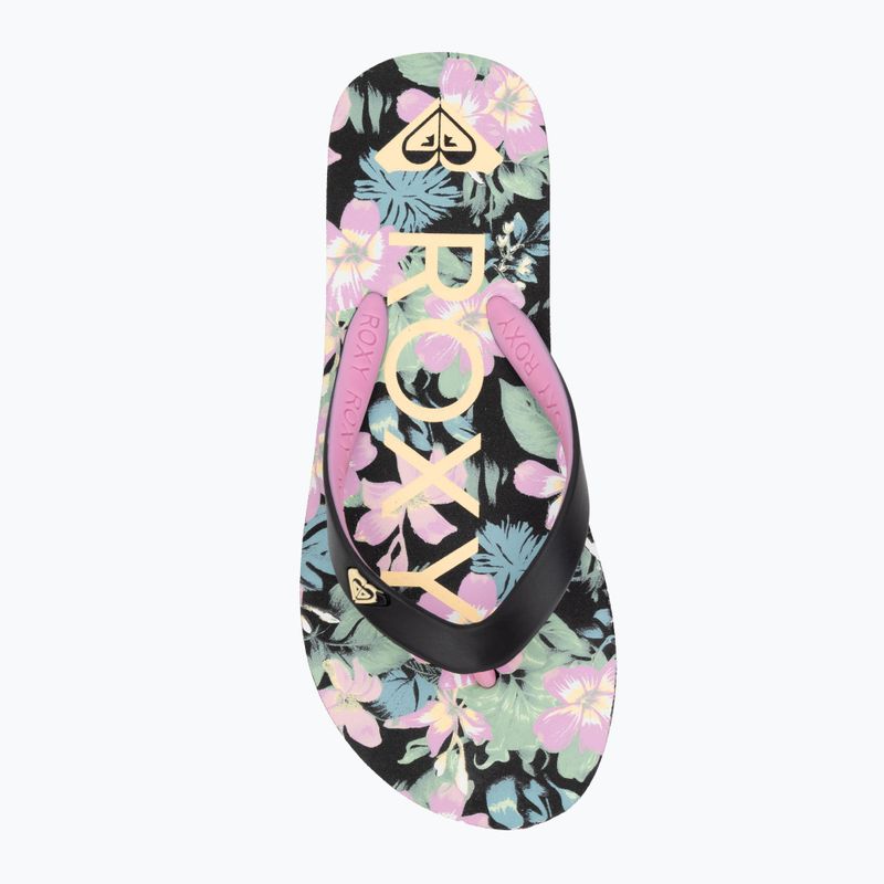 Japonki dziecięce ROXY Tahiti VII black/pink stencil 5