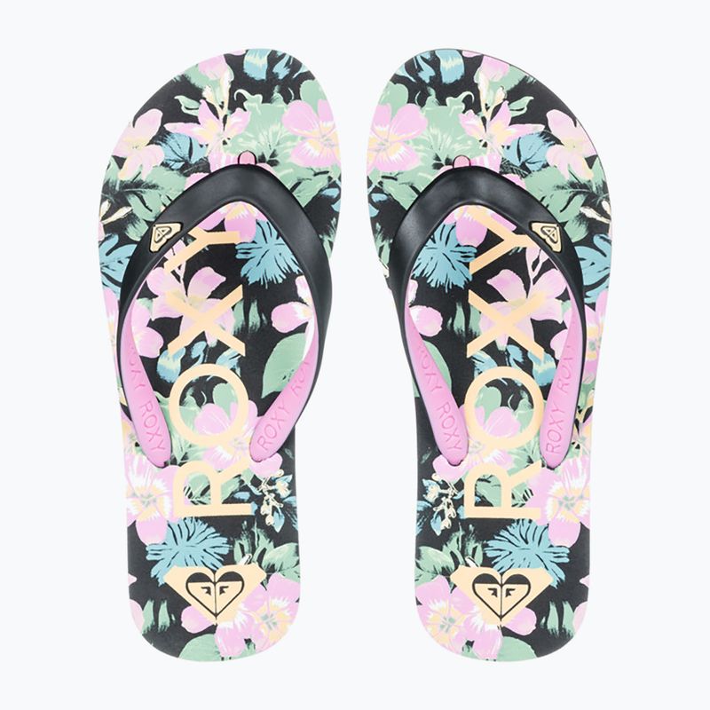 Japonki dziecięce ROXY Tahiti VII black/pink stencil 2