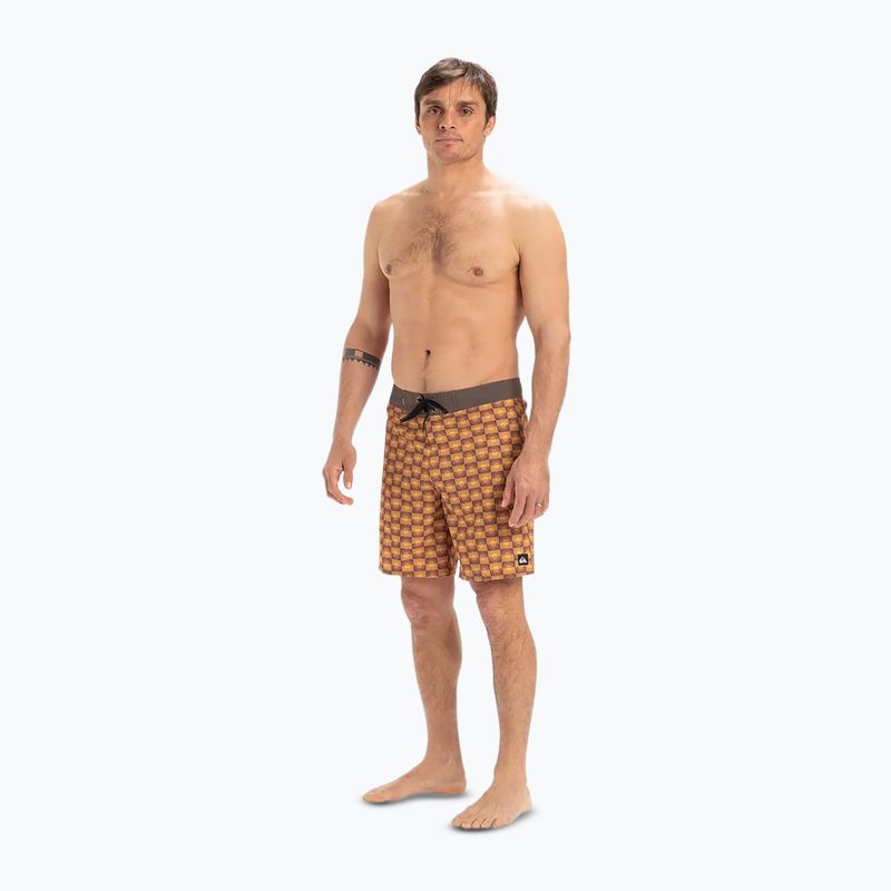 Szorty kąpielowe męskie Quiksilver Surfsilk Straight Leg 18" florever bran 3