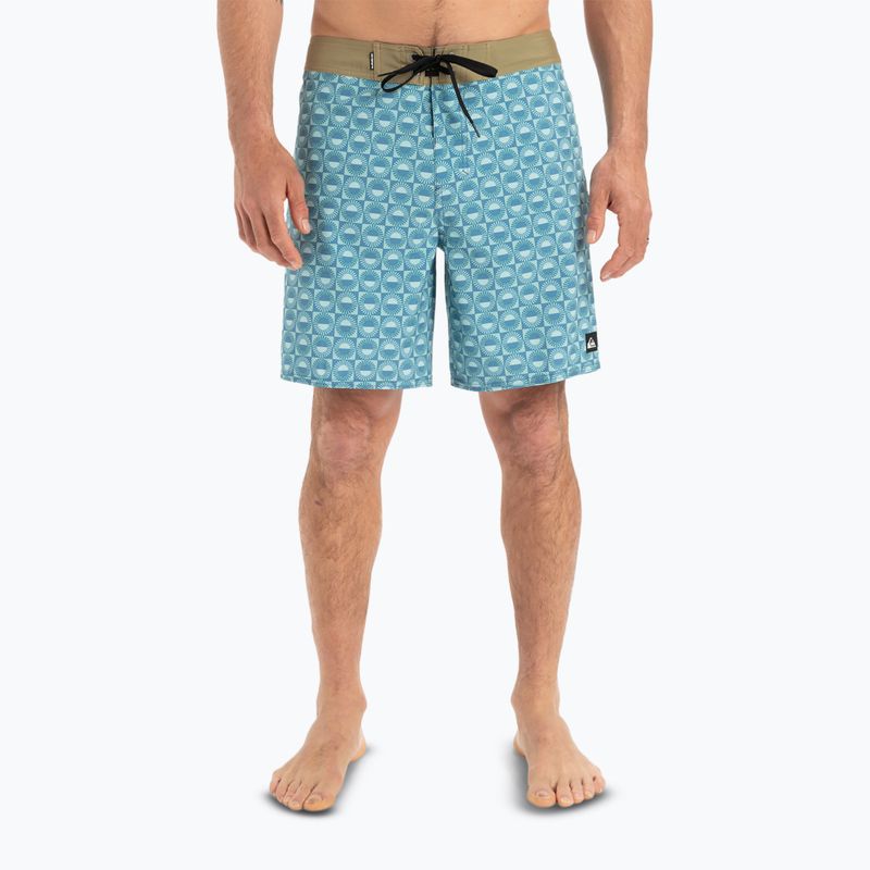 Szorty kąpielowe męskie Quiksilver Surfsilk Straight Leg 18" florever aquifer 3