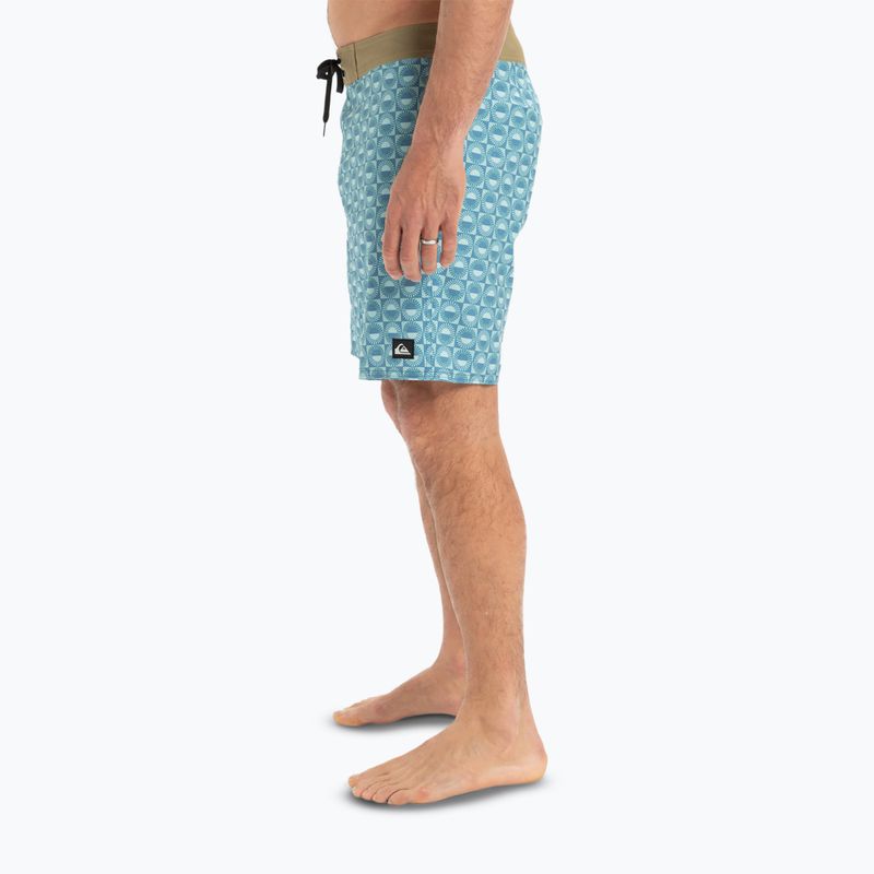 Szorty kąpielowe męskie Quiksilver Surfsilk Straight Leg 18" florever aquifer 6