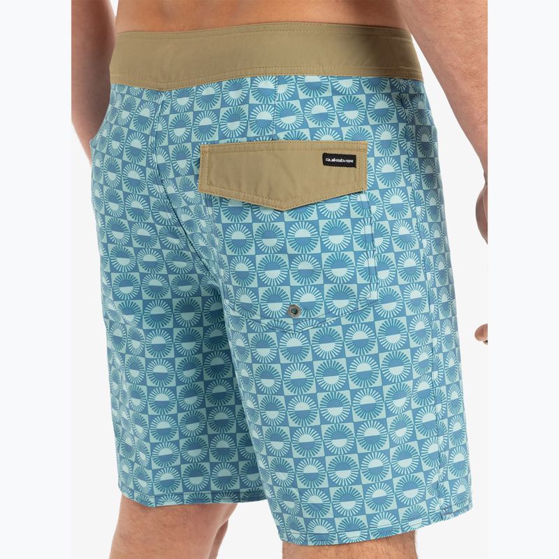 Szorty kąpielowe męskie Quiksilver Surfsilk Straight Leg 18" florever aquifer 8