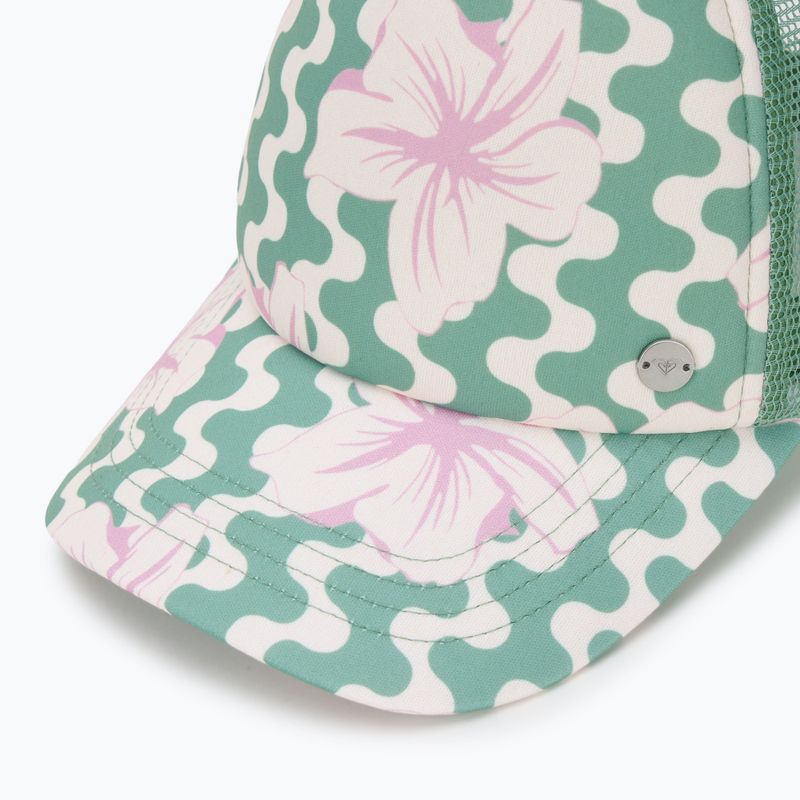 Czapka z daszkiem damska ROXY Beautiful Morning basil party waves yw 3