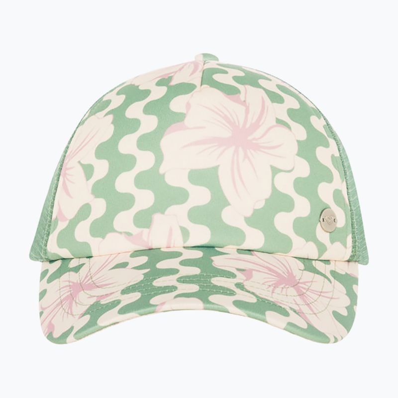 Czapka z daszkiem damska ROXY Beautiful Morning basil party waves yw 3