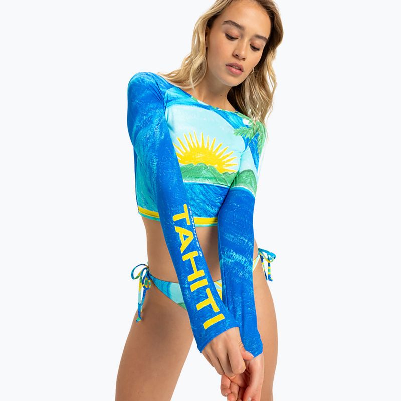 Longsleeve do pływania damski ROXY Atlas Crop Top skyway 3