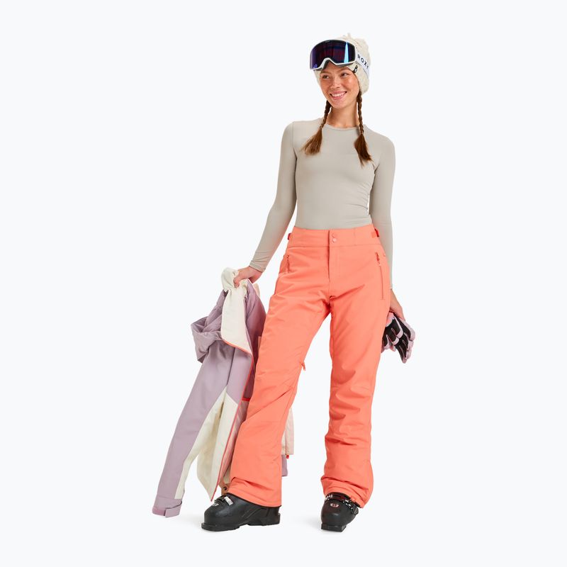Spodnie snowboardowe damskie ROXY Alpine Ridge coral chic 2