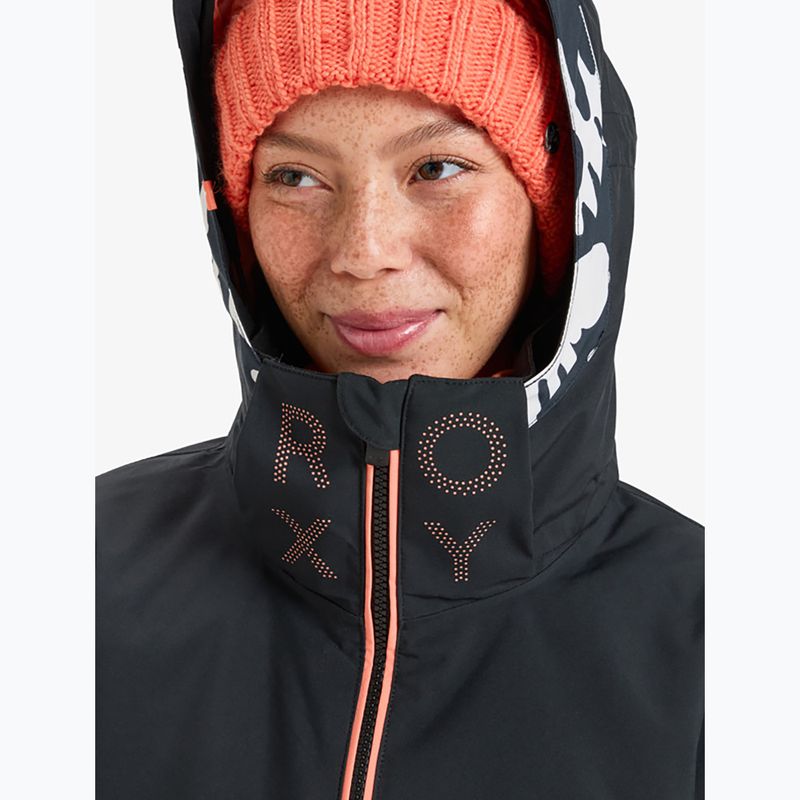 Kurtka snowboardowa damska ROXY Free Jet true black/big flower 9