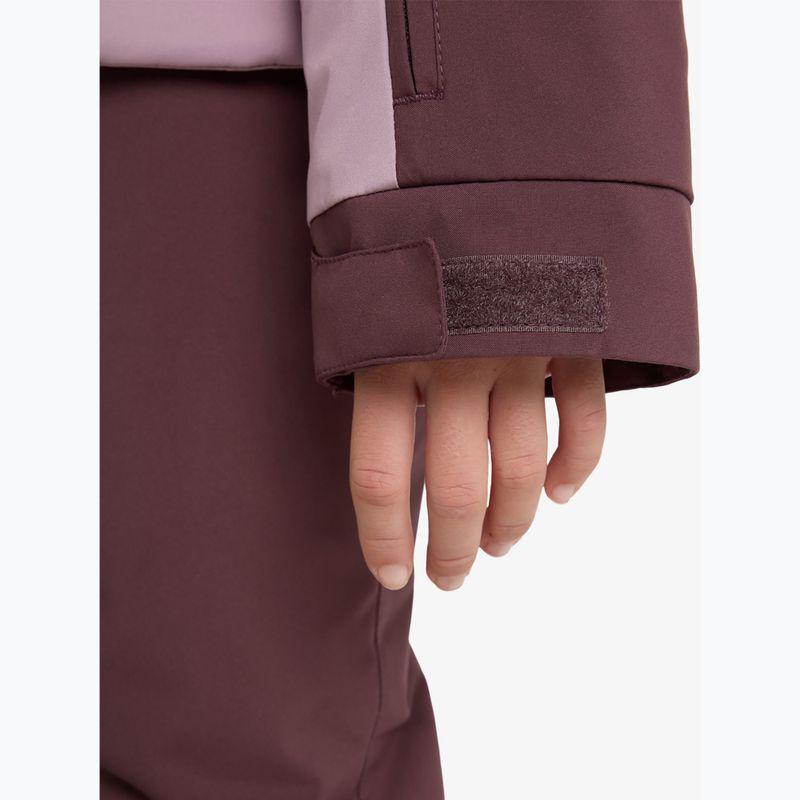 Kurtka snowboardowa dziecięca ROXY Free Jet Block discreet mauve 10