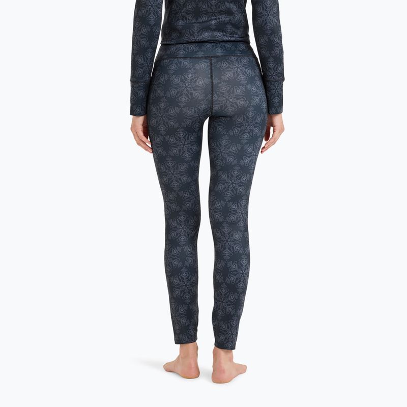 Spodnie termoaktywne damskie ROXY Daybreak Brushed true black/snowflakes 3