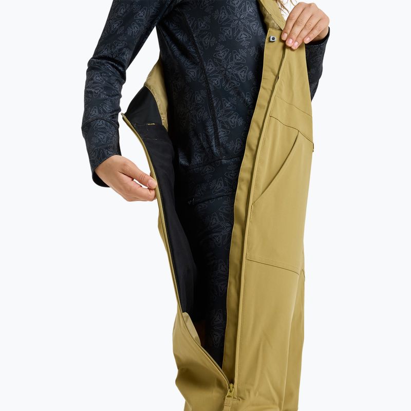 Spodnie snowboardowe damskie ROXY Rideout Bib fennel seed 9