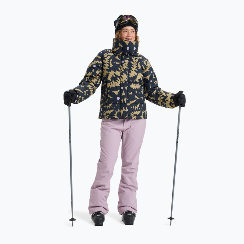 Kurtka snowboardowa damska ROXY Snow Winter Rebel fennel seed/big flower 2