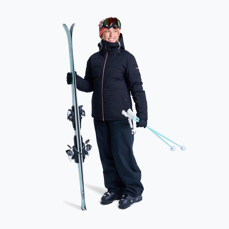 Kurtka snowboardowa damska ROXY Snowhill Puffy true black 2
