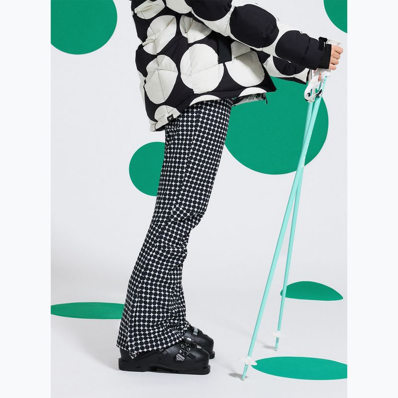 Spodnie snowboardowe damskie ROXY Rising High whisper white/small dots 10