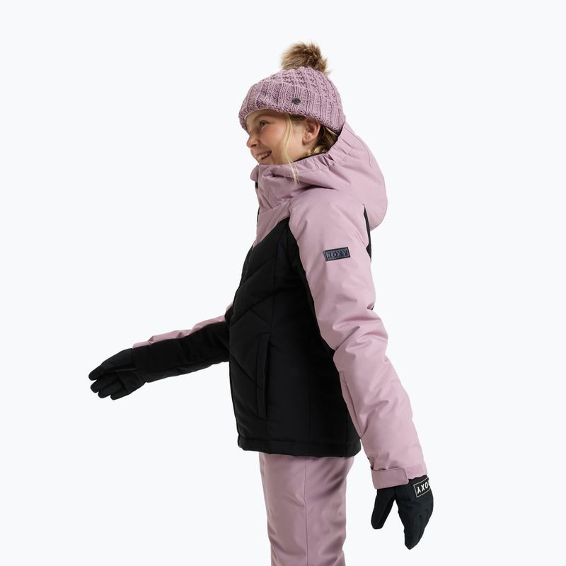 Kurtka snowboardowa dziecięca ROXY Snowsylva true black 4