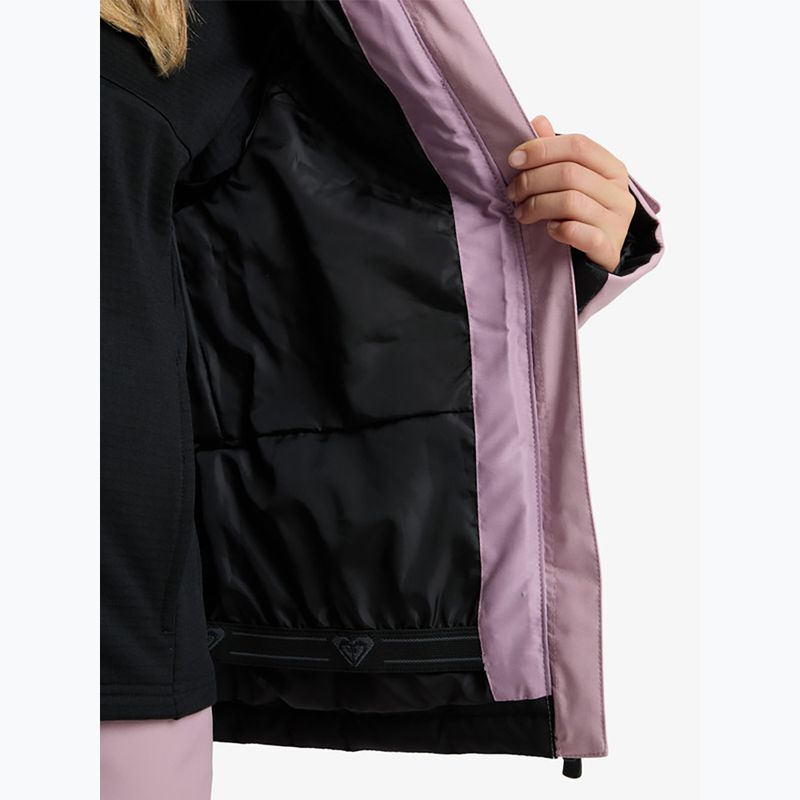 Kurtka snowboardowa dziecięca ROXY Snowsylva true black 8