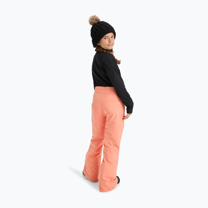 Spodnie snowboardowe dziecięce ROXY Backyard coral chic 3