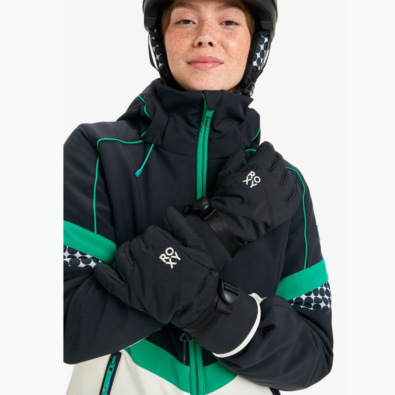 Rękawice snowboardowe damskie Roxy Jetty Solid true black 5
