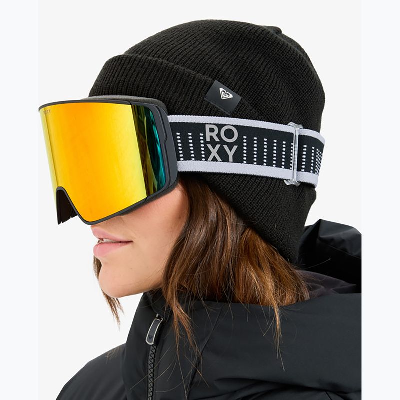 Gogle snowboardowe damskie ROXY Storm MG black/clux ml infrared 10