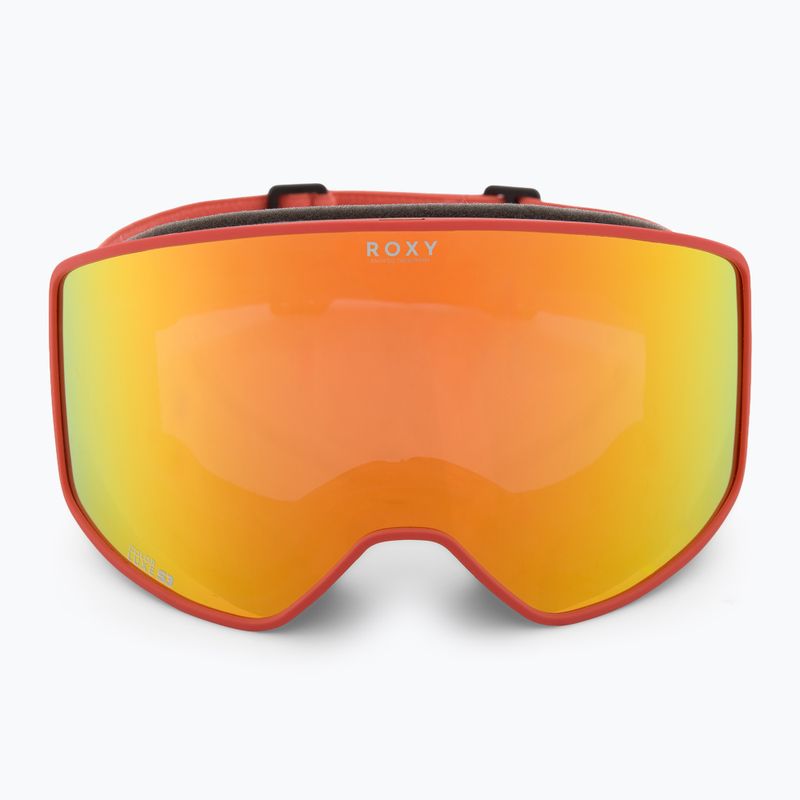 Gogle snowboardowe damskie ROXY Storm W coral chic/clux ml orange 2