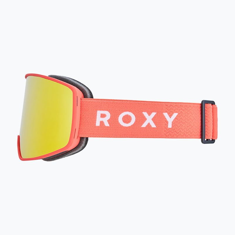 Gogle snowboardowe damskie ROXY Storm W coral chic/clux ml orange 4