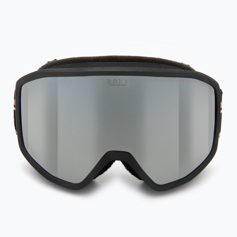 Gogle snowboardowe damskie ROXY Izzy black/clux ml silver 2