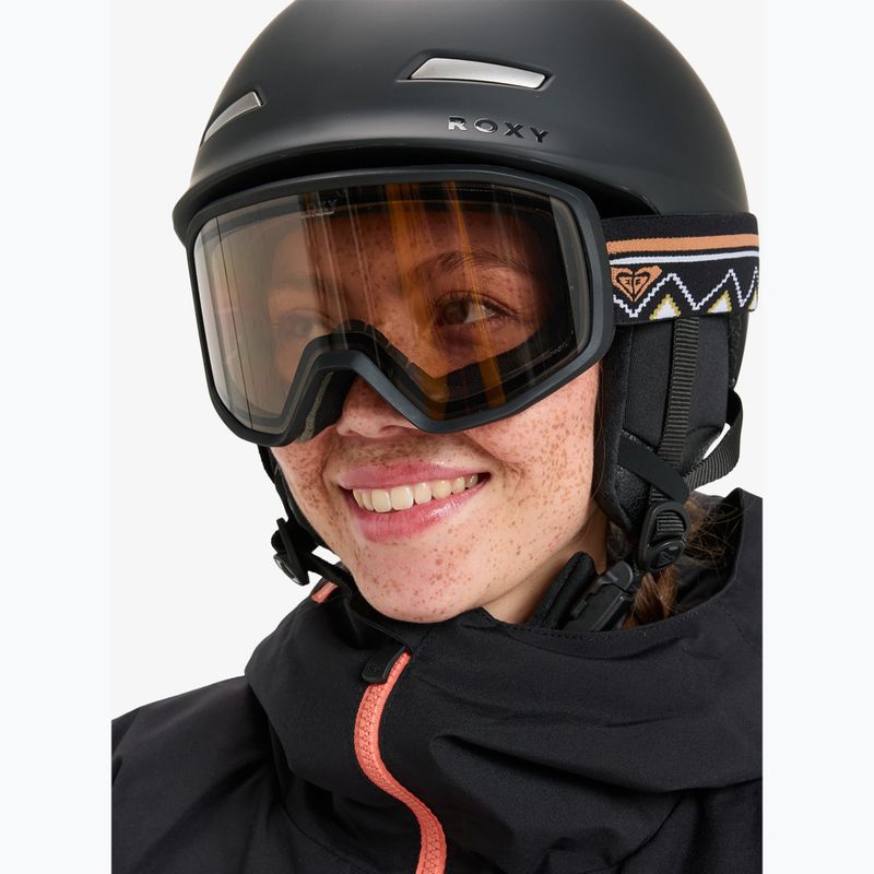 Gogle snowboardowe damskie ROXY Izzy black/clux ml silver 5