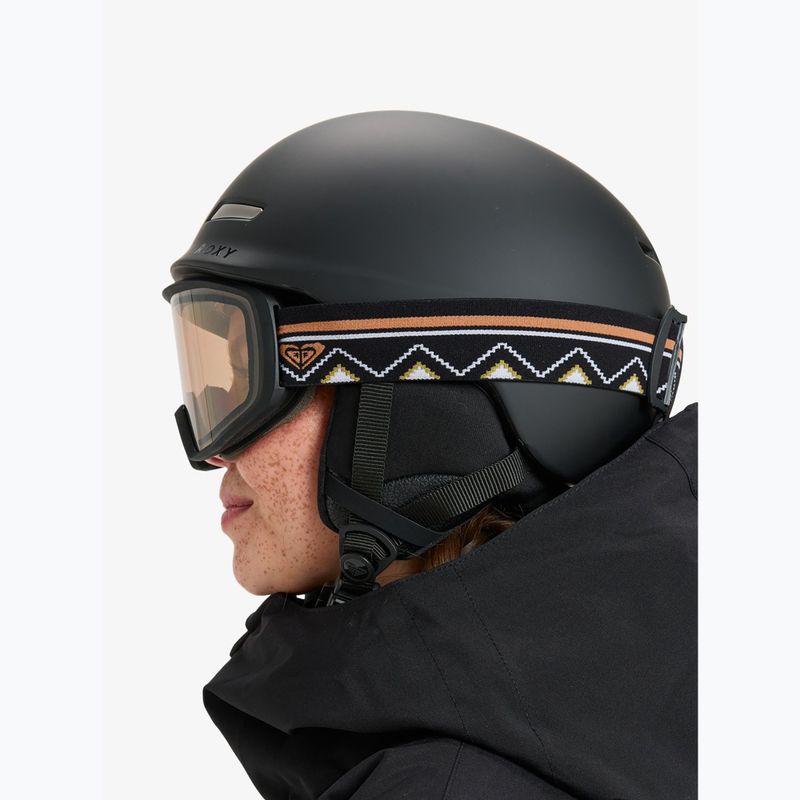 Gogle snowboardowe damskie ROXY Izzy black/clux ml silver 6
