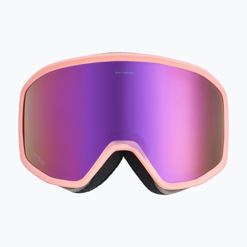 Gogle snowboardowe damskie ROXY Izzy coral chic/clux ml l purple 2