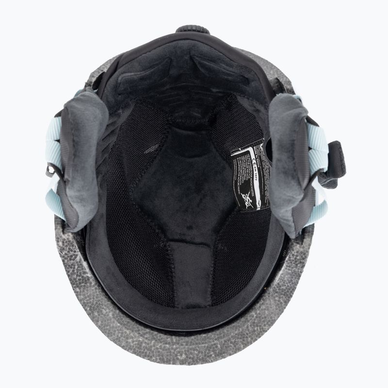 Kask snowboardowy dziecięcy ROXY Slush Girl ice blue big flower 5