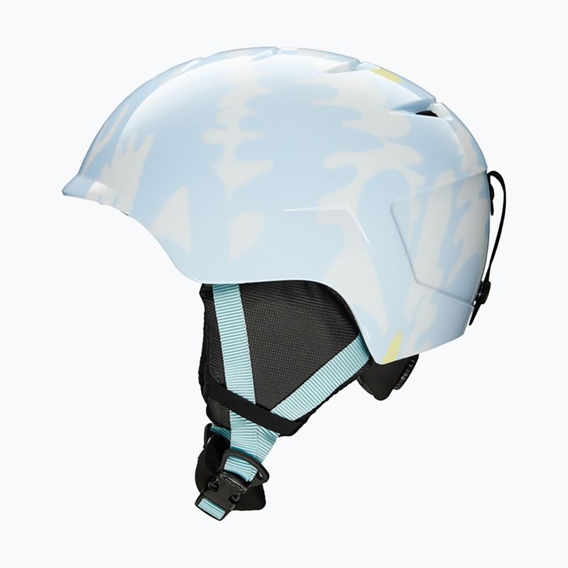 Kask snowboardowy dziecięcy ROXY Slush Girl ice blue big flower 3