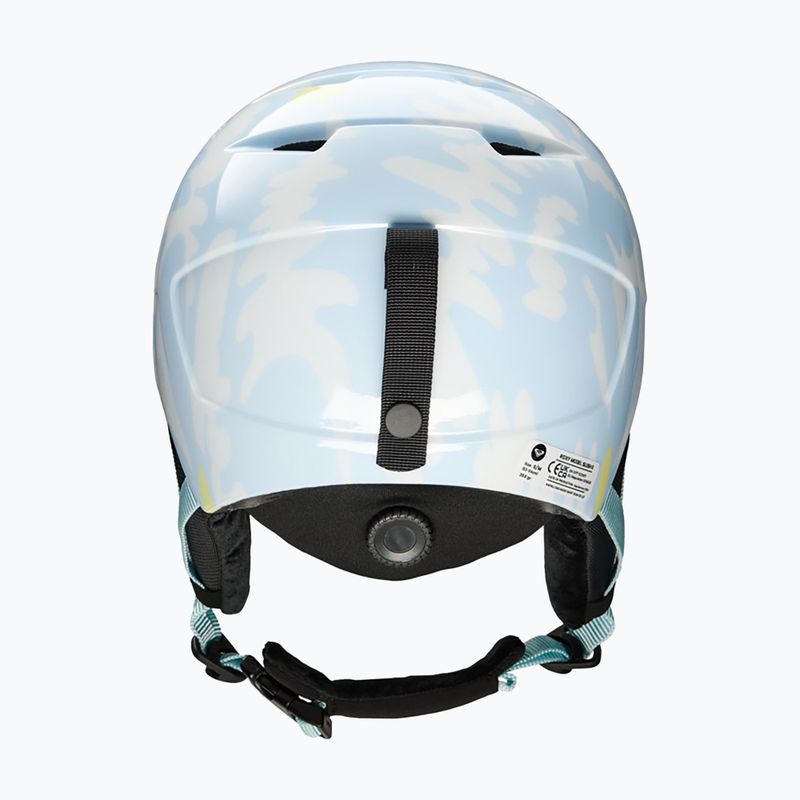 Kask snowboardowy dziecięcy ROXY Slush Girl ice blue big flower 4