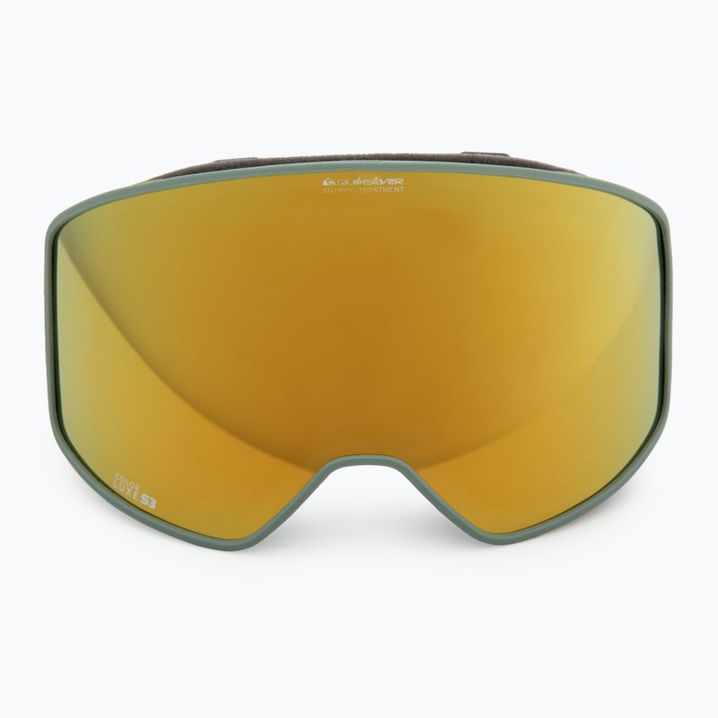 Gogle snowboardowe Quiksilver Storm dark ivy/clux ml gold 2