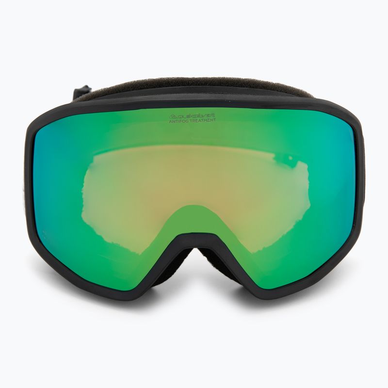 Gogle snowboardowe męskie Quiksilver Harper black/clux ml green 2