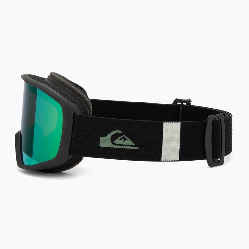 Gogle snowboardowe męskie Quiksilver Harper black/clux ml green 4