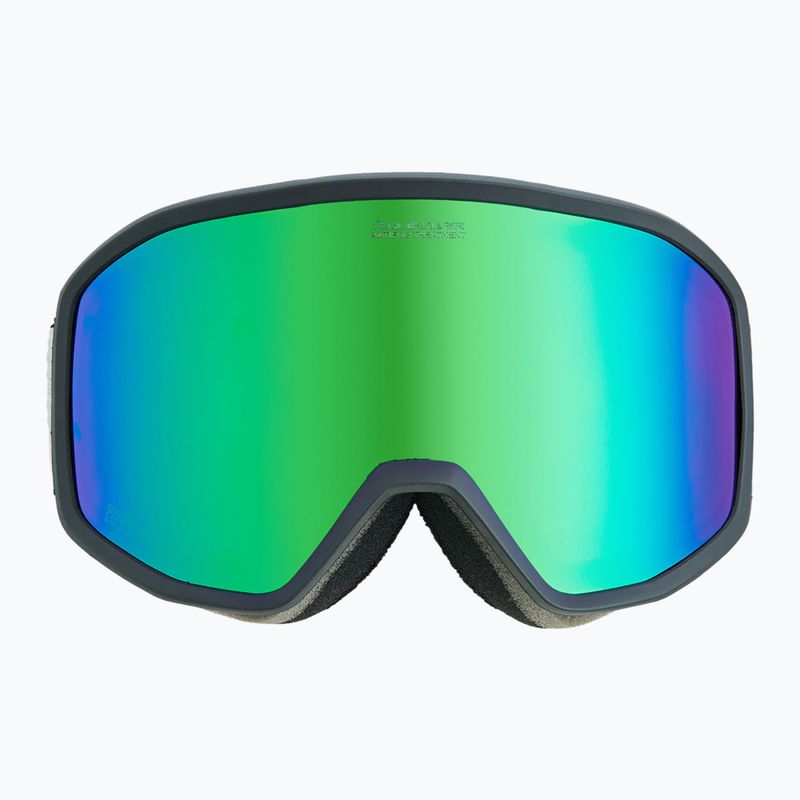 Gogle snowboardowe męskie Quiksilver Harper black/clux ml green 2